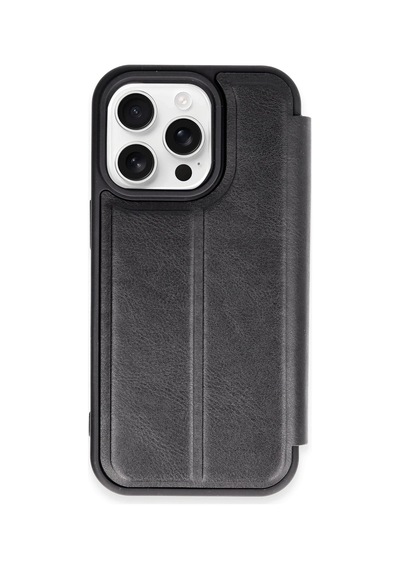 Cosmotex Newface Apple iPhone Uyumlu  14 Pro Max Kılıf Flip Cover - Siyah