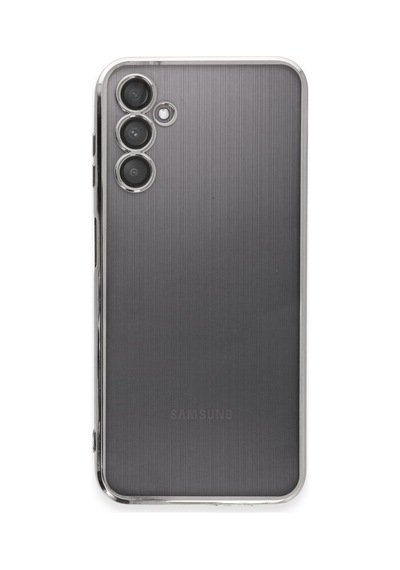 Samsung Galaxy A14 4g Uyumlu Kılıf Lensli Silikon - Gümüş