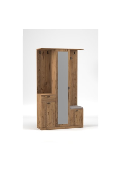 Harmony Partmanto Vestiyer Ayakkabılık 106x190x39 Cm - Modern Tasarım Kahverengi