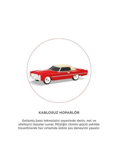 Bluetooth Hoparlör Cadillac 1969 Görünümlü Retro Klasik Araba Tasarımlı 10w Fm Usb Tws Speaker D83