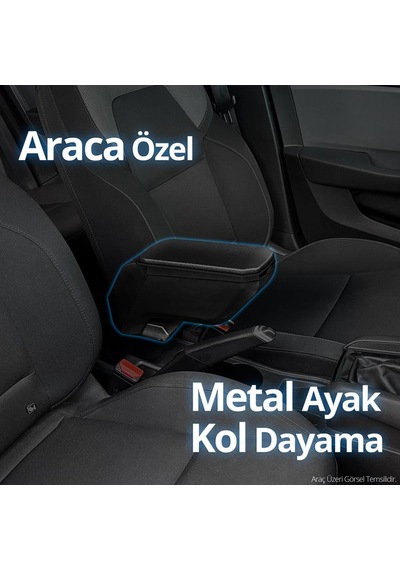 S-dizayn Honda Civic Kol Dayama Kolçak Çelik Ayaklı Abs Siyah 1995-2000 A+kalite