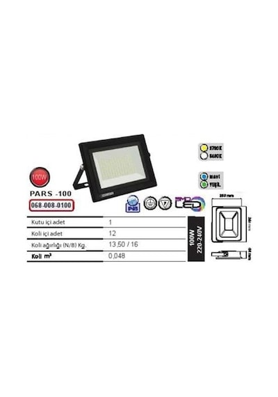 Horoz Pars-100 Horoz 100w Ledli Projektör