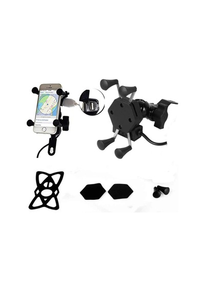 Motosiklet Telefon Tutucu Scooter Unıversal Metal Ayna Bağlantılı