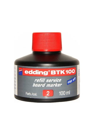 Btk 100 Tahta Kalem Mürekkebi Kırmızı 100ml Renkli