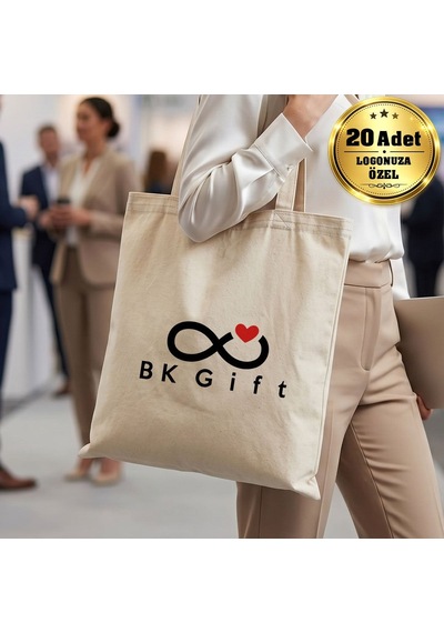 Logonuza Özel 20 Adet Hambez Çanta 40x45 Cm - Promosyon Logo Baskılı Ham Bez Çanta Ham Renk