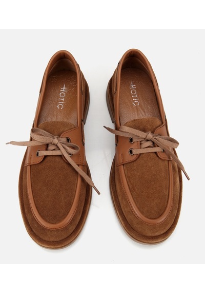 Hotiç Kadın Süet Deri Taba Bağcık Detaylı Günlük Loafer 01ayh320470a340 01ayh320470a340