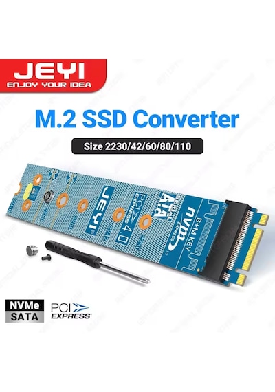 Jeyı M.2 Nvme Sata Çevirici Dönüştürücü M-key Nvme-pcıe 4.0 X4 64