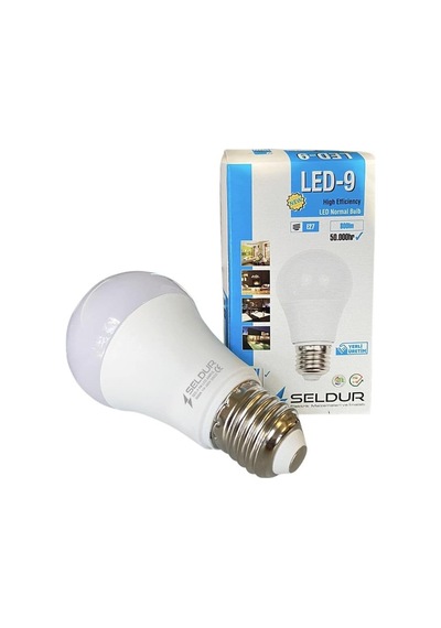 E 27 Led Ampul 6500k Beyaz Işık, 9w Genel