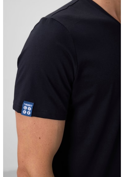 Tommy Life Lacivert Basic Kısa Kol Standart Kalıp V Yaka Erkek T-shirt - 87912 001