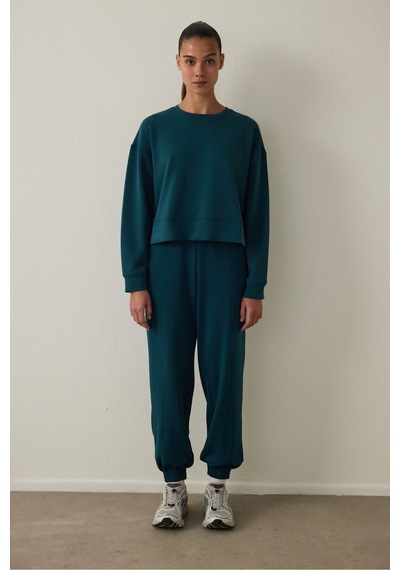 Penti Koyu Yeşil Modal Şardonlu Sweatshirt