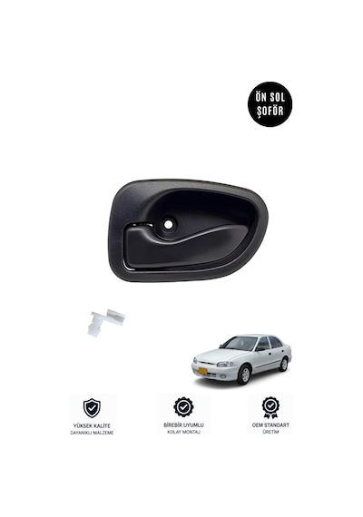 Hyundaı Accent Yumurta Kasa 1994-1999 Arası Uyumlu Ön Arka Sağ Sol İç Kapı Kolu Takımı 4'lü Set