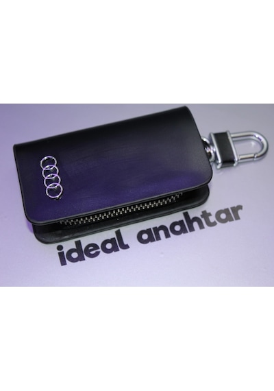 Venotto Audi Uyumlu Deri Özel Anahtarlık Siyah
