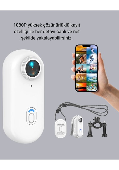Mey İthalat 1080p Suya Dayanıklı Aksiyon Spor Kamerası 120 Geniş Açı Ve Wifi Destekli