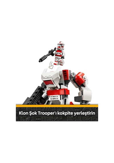 LEGO® Star Wars™ Klon Şok Trooper™ Robotu 75448 - 6 Yaş Üzeri Çocuklar için Figür İçeren Yaratıcı Oyuncak Yapım Seti (151 Parça)