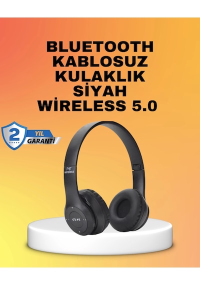 Mey İthalat Mikrofonlu Kablosuz Kulaklık Uzun Pil Ömrü Ve Stereo Ses Performansı