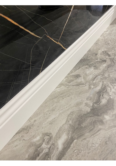 10 Cm Cenova Lake Beyaz Pvc Kaplama Parke Süpürgelik