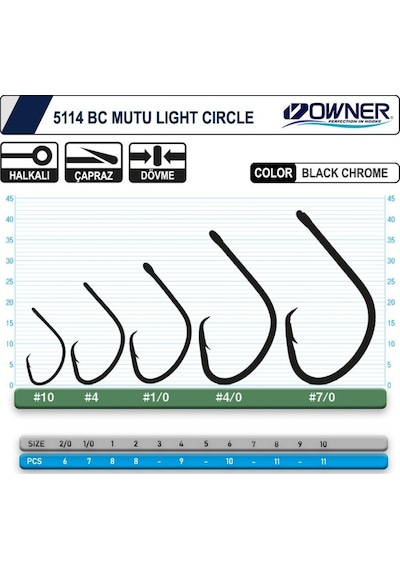 Owner 5114 Mutu Light Black Chrome Iğne (521505725)
