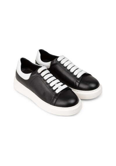 Deery Kadın Siyah Hakiki Deri Sneaker Ayakkabı - 01991zsyhp01 Siyah