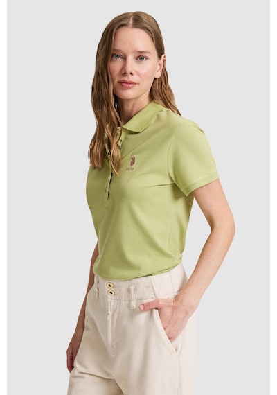 U.s. Polo Assn. Kadın Çağla Tişört Basic 50326475-vr016 Cagla