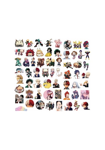 Lexroo My Hero Academia Sticker Seti Çok Renkli