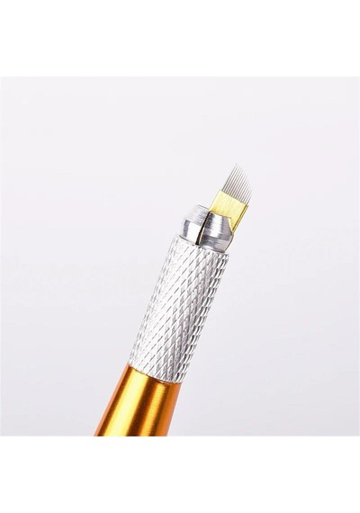 P.c.d 12 F Blade Gold Microblading İğnesi 10 Adet Diğer