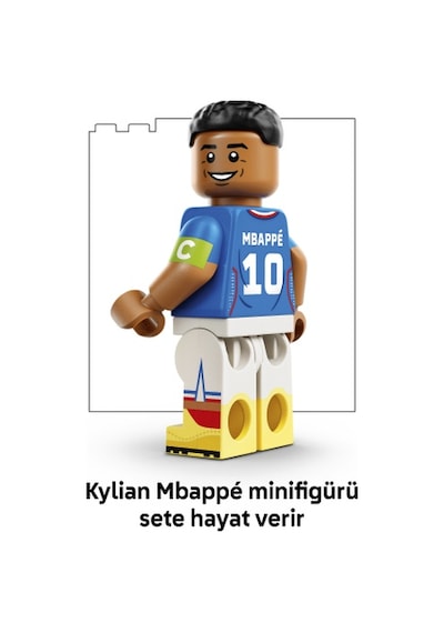 LEGO® Editions Kylian Mbappé – Unutulmaz Futbol Anları 43013 - 10 Yaş ve Üzeri Çocuklar için Dekoratif Futbol Modeli Yapım Seti (490 Parça)