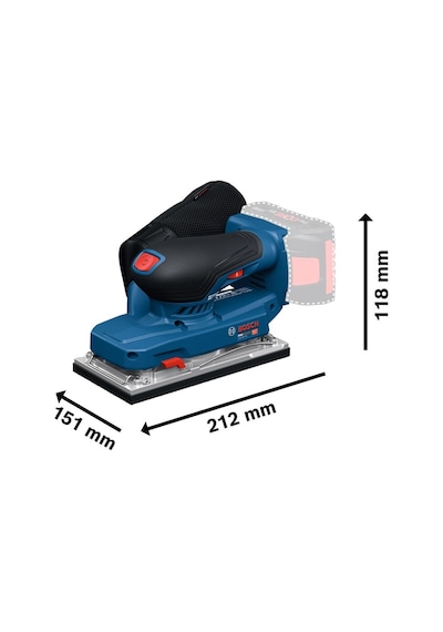 Bosch GSS 18V-18 Akülü Titreşimli Zımpara Solo - 06019R7000