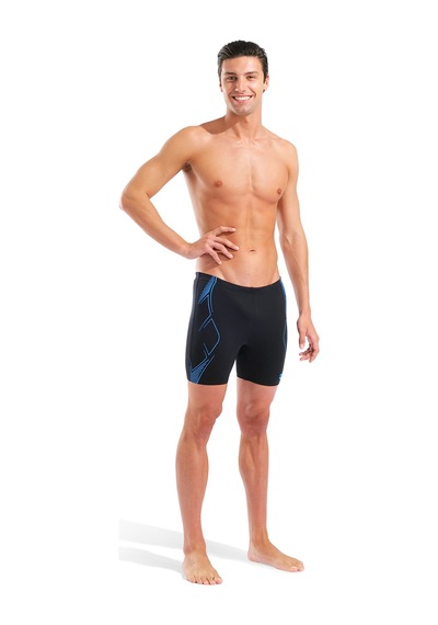 Arena Graphic Swim Mid Erkek Siyah Yüzücü Mayo 011185508