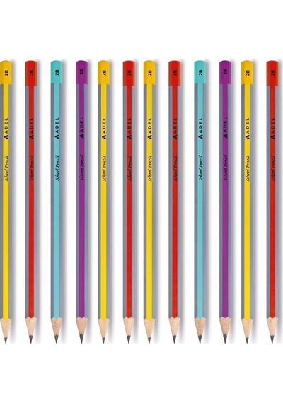 School Pencil Okul Kalemi 2b Kurşun Kalem 12 Adet Siyah