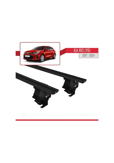 Kia Rio Yb Hatchback 2017 Ve Sonrası İle Uyumlu Ace-4 Ara Atkı Tavan Barı Siyah