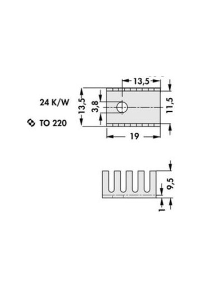 Alüminyum Soğutucu Heatsink To-220