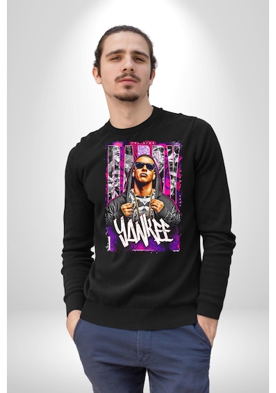 Daddy Yankee Müzik Star Kadın Erkek Siyah Sweatshirt Siyah