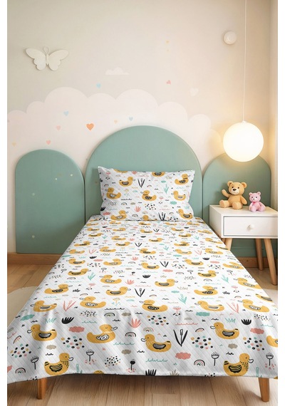 Evimde Bambaşka Sarı Ördek Çocuk Odası Tek Kişilik Pike Takımı - Mint Pudra 160x220 CM Kapitone Yatak Örtüsü Evimde Bambaşka Sarı Ördek Çocuk Odası Tek Kişilik Pike Takımı - Mint Pudra 160x220 CM Kapitone Yatak Örtüsü