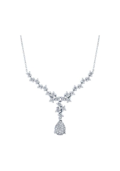 0.48 Karat Pırlanta Trend Kolye T13558 Beyaz