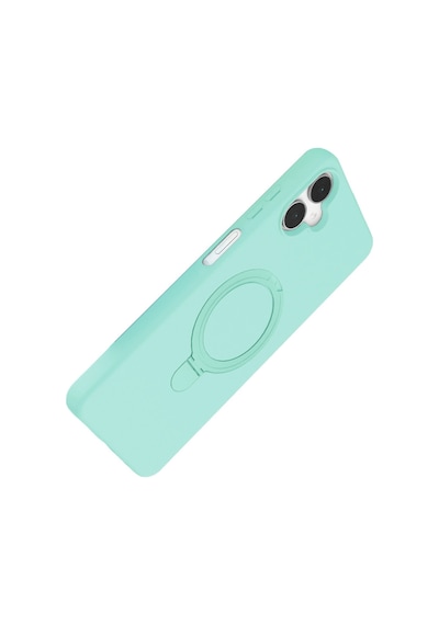Samsung Uyumlu Galaxy A06 Regal Magsafe Standlı Kapak - Su Yeşili Renkli