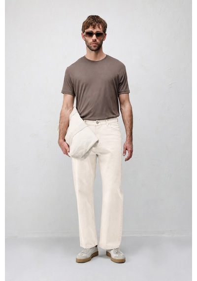 Antioch Baggy Fit Erkek Jean Ekru