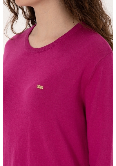 U.S. Polo Assn. Kadın Pembe Bisiklet Yaka Basic Kazak 50313579-VR252 U.S. Polo Assn. Kadın Pembe Bisiklet Yaka Basic Kazak 50313579-VR252