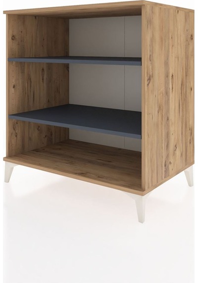 Kronos Şifonyer 2 Raflı 88x59x96 Çam-antrasit Çam