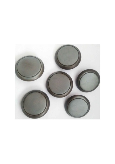 6 Adet Metal Düğme 2.6cm. Alttan Delikli