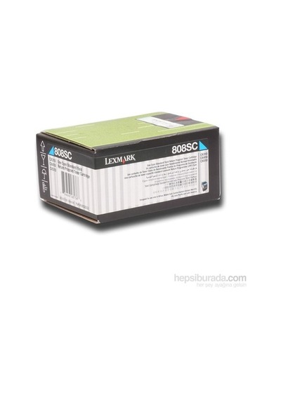 Lexmark Cx310-Cx410 (80C8sc0 2.000 Syf. Mavi Toner