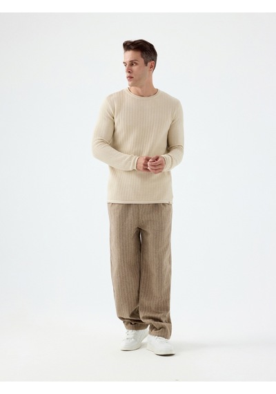 Baggy Fit Erkek Pantolon Light Vizon