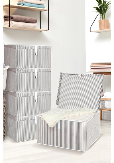 İnci Collection 1 Adet Kapaklı Çok Amaçlı Hurç Saklama Kutusu Organizer Maxi 50 X 40 X 30 Cm