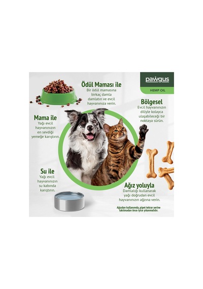 Kenevir Yağı - Kedi Köpek Sakinleştirici - Stres, Artrit, Nöbet, İştah, Uyku Takviyesi