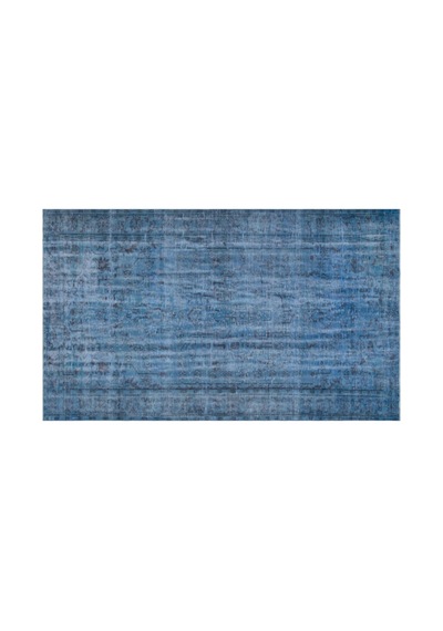 El Dokuması Vintage Yün-pamuk Mavi Halı 27898 183 X 295 Cm