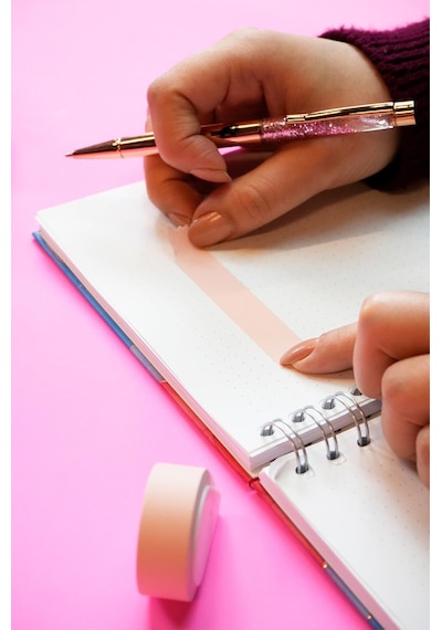 Yapışkanlı Kağıt Bant 15mm X 5m Pembe
