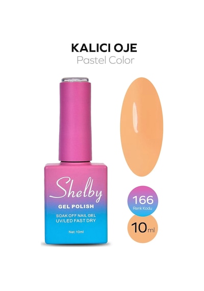 Shelby 10 Ml. A166 Pastel Renk Kalıcı Oje