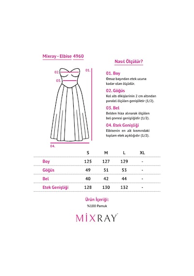 Mixray 4960 Kadın Hasır Kemerli Parça Boyalı Kolsuz Gömlek Elbise Beyaz