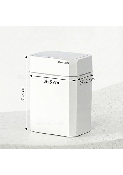 Otomatik Hareket Sensörlü Çöp Kovası, Banyo Çöp Kovası, Çocuk Odası Çöp Sepeti, Çöp Kutusu, 2 Adet 1.5 V Aa Pil, Piller Pakete Dahil Değildir - 18 Litre 26.5x20.2x31.8 Cm 6998 Otomatik Hareket Sensörlü Çöp Kovası, Banyo Çöp Kovası, Çocuk Odası Çöp Sepeti, Çöp Kutusu, 2 Adet 1.5 V Aa Pil, Piller Pakete Dahil Değildir - 18 Litre 26.5x20.2x31.8 Cm 6998