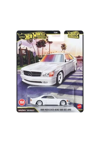 Hot Wheels 1989 Mercedes Benz 560 Sec Amg Boulevard Beyaz