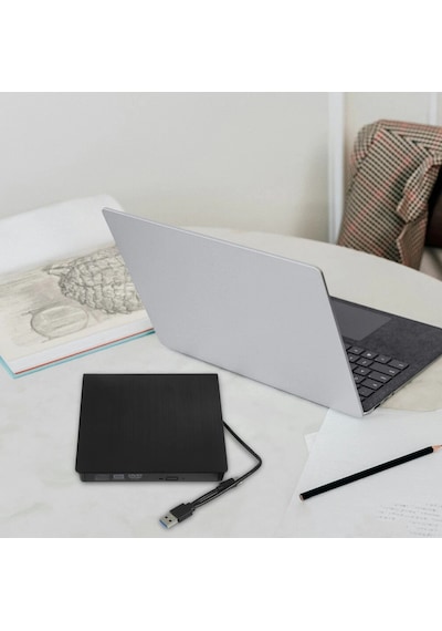 Maxgo 3124 Harici Dvd Rw External Taşınabilir Ultra Ince Usb 3.0 Tyce C Cd/dvd Optik Okuyucu